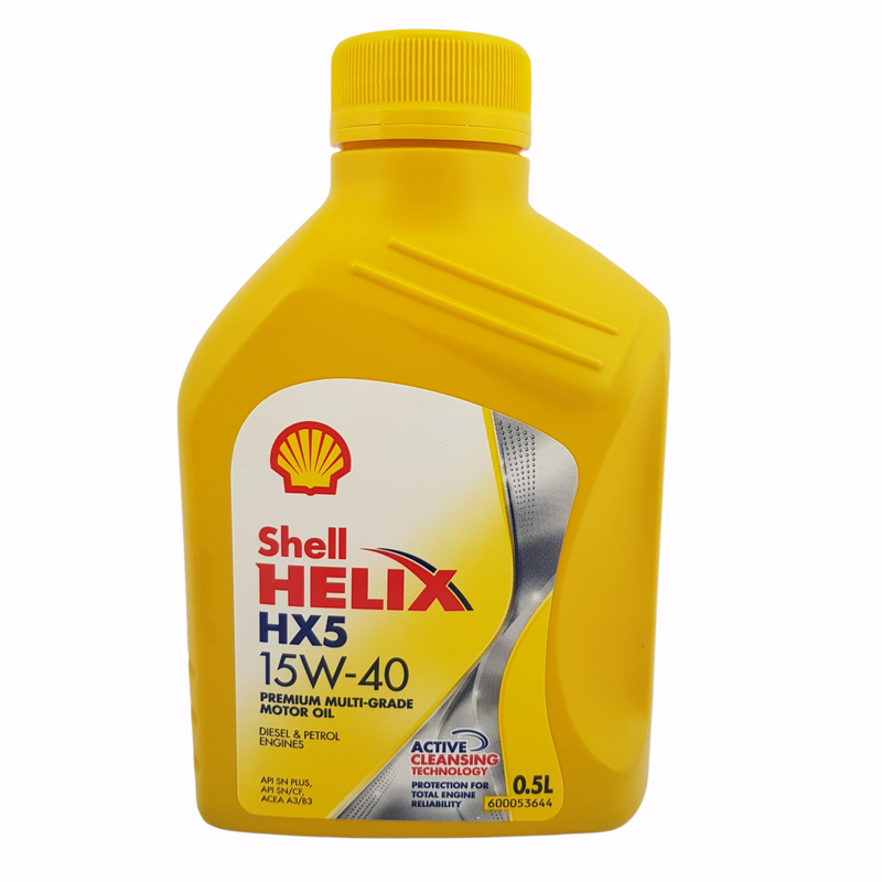 Olio motore multigrado Shell HELIX HX5 15W-40 1L motori 2-4T benzina diesel  gas